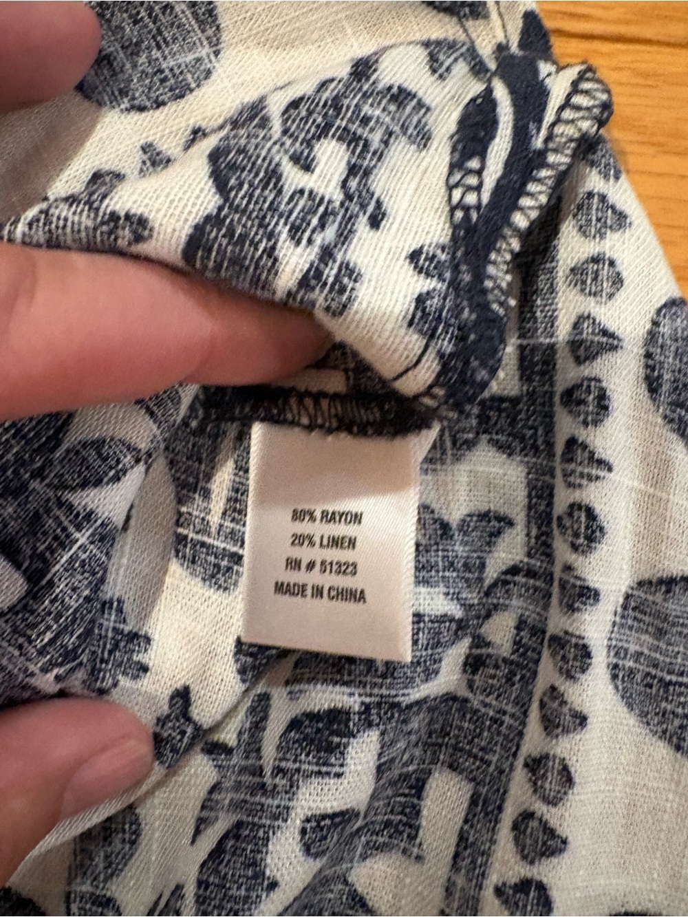 NWOT Cece Navy & White Linen Blend Set Sz Med - Picture 4 of 6